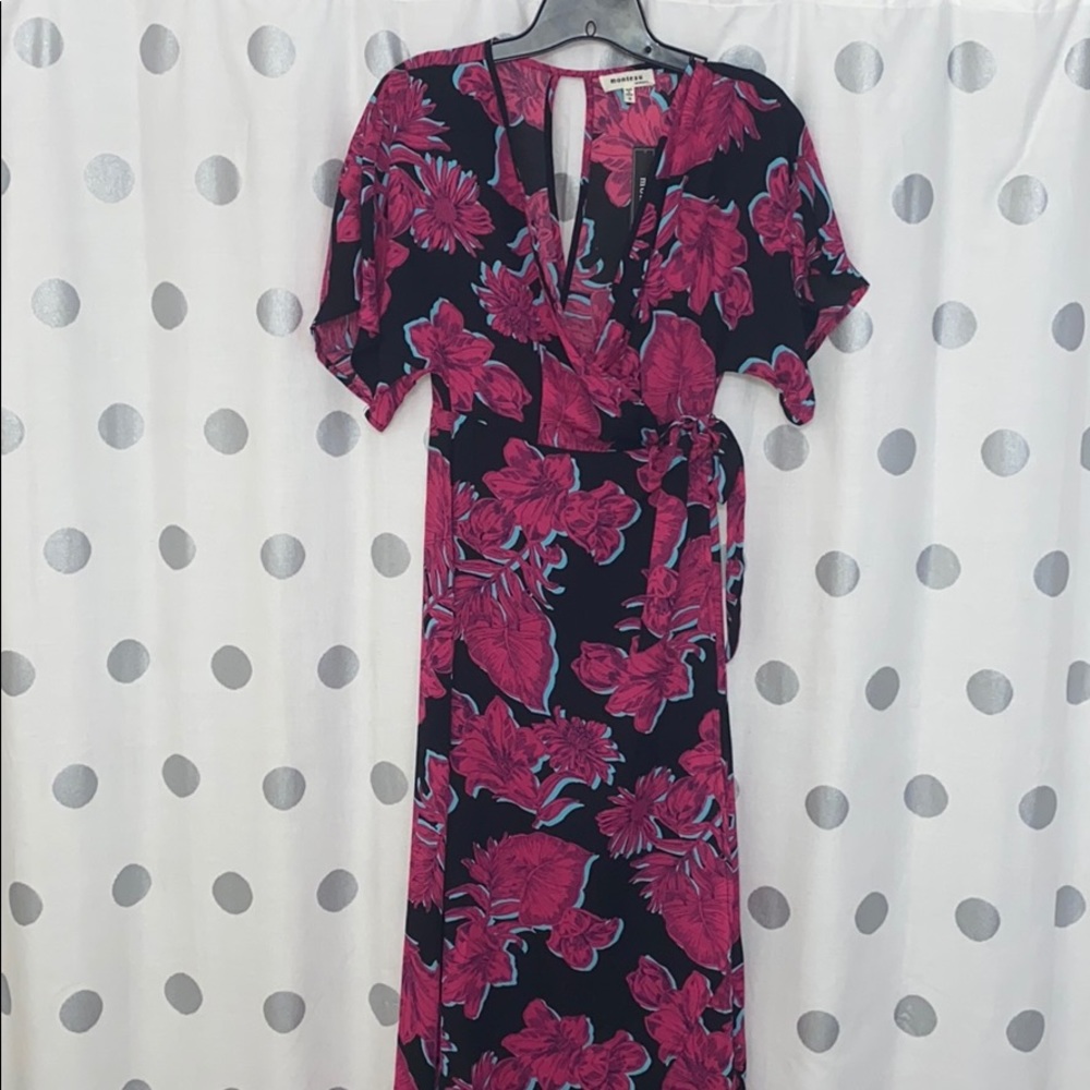 Monteau Floral Wrap Dress